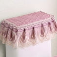 thumbnail image 4 of 3-Piece Luxury Toilet Cover Set - Anti-Dust Toilet Lid & Seat Covers with Lace Trim, Non-Slip Elastic Edging for Standard Toilets, Soft Bathroom Decor, 4 of 8