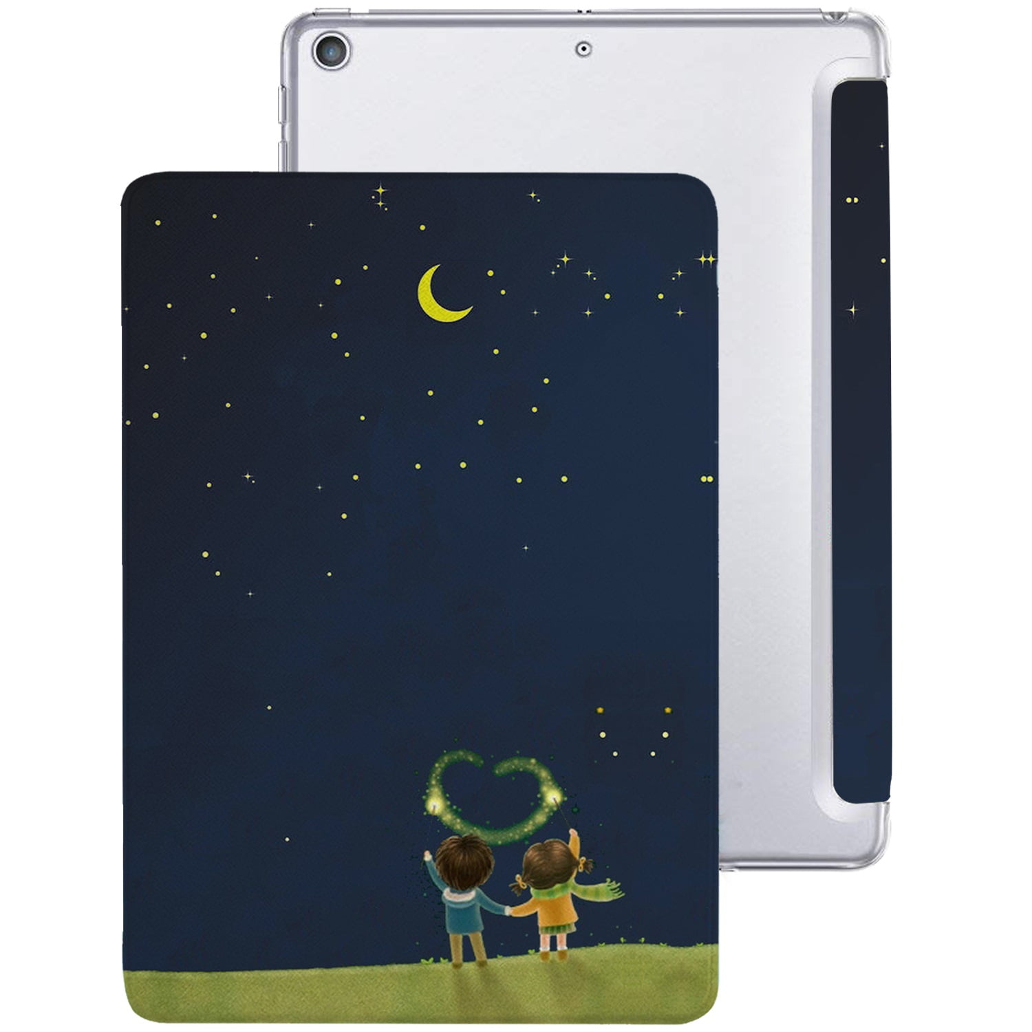 iPad 10.5 Air 3rd [ Pro 2017 Air 3 2019 ] 10.5 inch A2152 A2123 A2153 MV172LL/A MV162LL/A MV152LL/A MUUT2LL/A MUUR2LL/A MUUQ2LL/A Printed PC Lightweight Protective Clear Back Cover - Night Sky