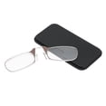 thumbnail image 1 of Gafas con clip para la nariz para personas mayores, gafas de lectura sin brazos, gafas para hombres y mujeres mayores+250 marrón, 1 of 5