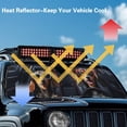 thumbnail image 4 of HUIACONG Cute Sunglasses Dog Windshield Sun Shade Sun Visor Heat Shield for 2018-2025 Jeep Wrangler JL & 2/4 Door 4XE & 2020-2025 Jeep Gladiator JT Thicken 3-Layer Protect Your Car from Sun Heat, 4 of 6