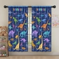 thumbnail image 5 of Blackout Kids Curtains,Colorful Dinosaurs Names Chart Pattern Childrens Insulated Curtains Set Of 2,Bedroom Essentials,Toddler Room Decor 52"x63", 5 of 5