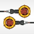 thumbnail image 6 of Ladcaser 2pcs Motorcycle Led Turn Signal 12v Retro Dual-color Signal Indicator Lamp Modified Parts For Electric Bike, 6 of 8
