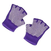 FRCOLOR  Fingerless Non-Slip Yoga Gloves Machine Washable Comfortable