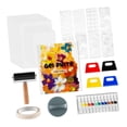 thumbnail image 3 of FashionCha Complete Gel Printing Plate Kit Paint and Tools Reusable Templates Printmaking Paper Printmaking Set for Card Making Crafts, 3 of 8