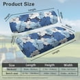 thumbnail image 3 of Psesaysky Hawaiian Universal Golf Cart Seat Covers Compatible with Ezgo Txt Front Seats, Blue Hibiscus Floral Print Golf Cart Bench Seat Covers Breathable No Staples Needed, 3 of 8
