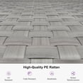 thumbnail image 3 of PURPLE LEAF Patio Chaise Lounge Rattan Chair Outdoor Pool Adjustable Recliner Wicker Lounger for Outside Woven Furniture Tanning Poolside Lounger Slate ，Light Brown, 3 of 6