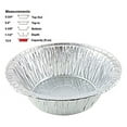 thumbnail image 2 of Pactogo 5 3/4" Aluminum Foil Meat Pot Pie Pan w/Clear Dome Lid Disposable 12 oz. Cooking Baking Tin - Heavy Duty Made in USA (Pack of 250 Sets), 2 of 6