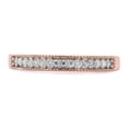 thumbnail image 2 of 1/10 ct. t.w Round Cut Lab Created Moissanite Diamond Half Eternity Stackable Band Ring For Women In 10K Solid Rose Gold (G-H Color, VVS1 Clarity, 0.10 Cttw)-5, 2 of 8