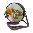 thumbnail image 2 of Lsque A monarch butterfly Pattern Shoulder Bag – Microfiber Leather Crossbody with Detachable Strap & Handle Ring, Waterproof & Durable, Elegant Everyday Carry, 2 of 5