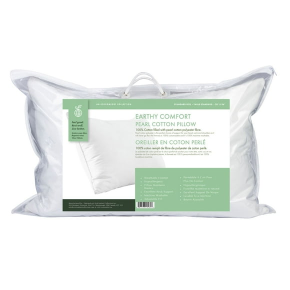 Earthy Comfort Oreiller en Coton Perlé - Standard