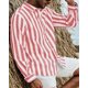 thumbnail image 1 of Camisas hawaianas de manga larga, camisa clásica de playa con estampado 3D de rayas azules, camisa social informal de moda para hombre, blusas de solapa de lujo, Camisa, 1 of 6