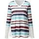 thumbnail image 5 of Blusa cómoda de manga larga con cuello en V y estampado a rayas para mujer Fridja FKASFK4912, 5 of 7