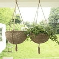 thumbnail image 4 of Indoor Hanging Planter Flower Pot Basket Macrame Storage Jute Rope Woven Plant Pot, 4 of 6