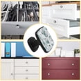 thumbnail image 5 of 4 Pcs Cabinet Handle Drawer Pulls Nature Leaves Knobs with Screws Square Furniture Office Cabinet Knob Decoration, 5 of 7