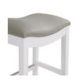 thumbnail image 4 of Alaterre Furniture Williston Backless Bar Height Wood Stool, White, 4 of 7