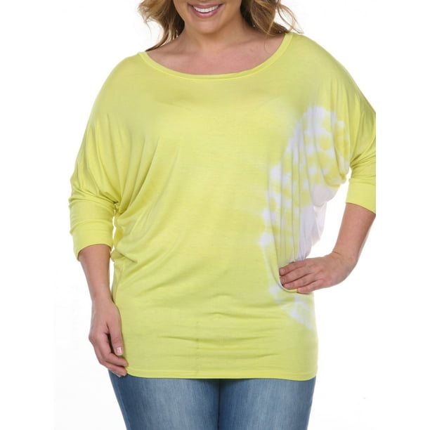 women's plus size tie dye tops