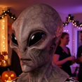 thumbnail image 4 of Máscara de alienígena divertida y espeluznante, máscara de diablo malvado y realista, accesorio para disfraz de Halloween Estilo D, 4 of 5