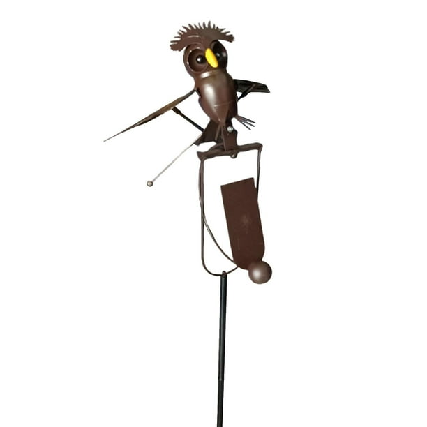 Estaca decorativa de águila de metal YONGSHENG para jardín 28x14x100 cm