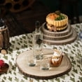 thumbnail image 3 of Barky Natural Wood Slabs Rustic Ornament Slice Tray Table Charger - 16 Inch Dia, 3 of 8