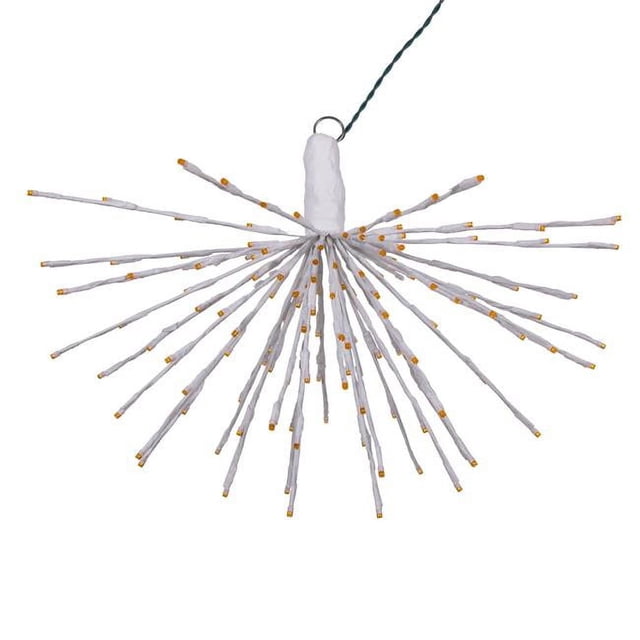 Vickerman X21W168 24 x 20 in. 160 Starburst LED Wide Angle Light, White & Orange