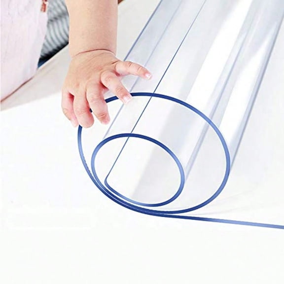 39x72 Inch Clear Table Cover Protector 1.5mm Thick Custom PVC Table Cover Tablecloth Sheet Plastic Desk Pad Mat Waterproof Vinyl Table Top Protector For Kitchen Coffee Table Writing Desk