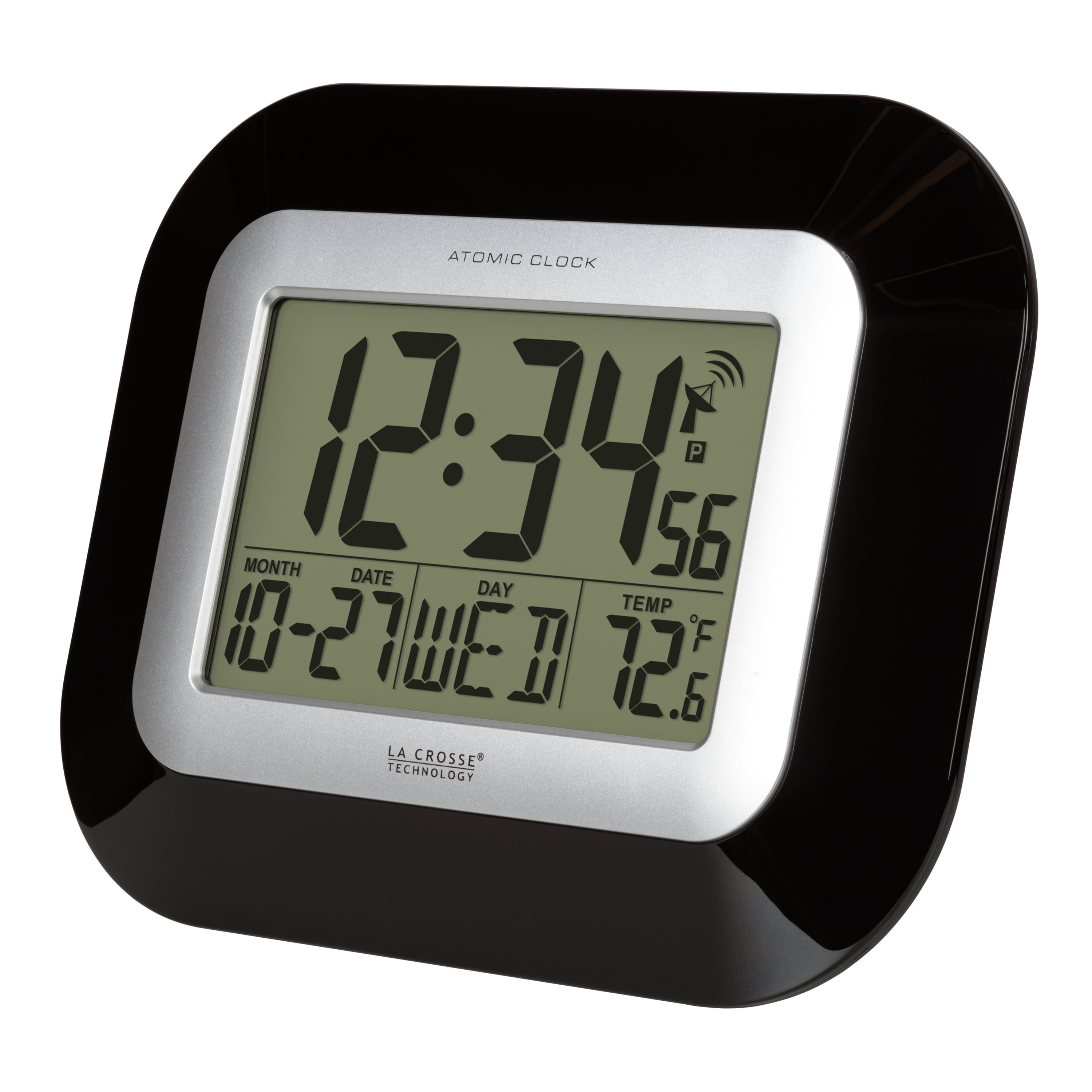 La Crosse Technology Atomic Digital Clock WT-8005U-B with Indoor
