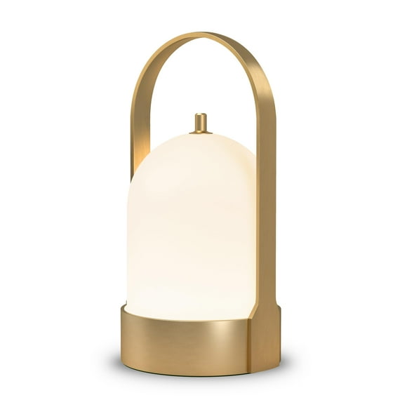 Lámpara portátil Tubicen Brass, impermeable, recargable, táctil