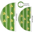 thumbnail image 3 of Coolnut Lucky Clover Christmas Tree Skirt 36", St. Patrick's Day Tree Skirt Double Layers Polyester Easter Tree Skirt for St. Patrick's Day Holiday Party Decoration, 3 of 6