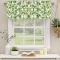 thumbnail image 2 of Green Plant Curtain Valances for Windows, Kitchen Valance Window Treatments Panel 2 Pack, Summer Leaves Retro Pastoral Botanical Rod Pocket Short Curtains for Bathroom Bedroom 60 x 18 Inch, 2 of 8