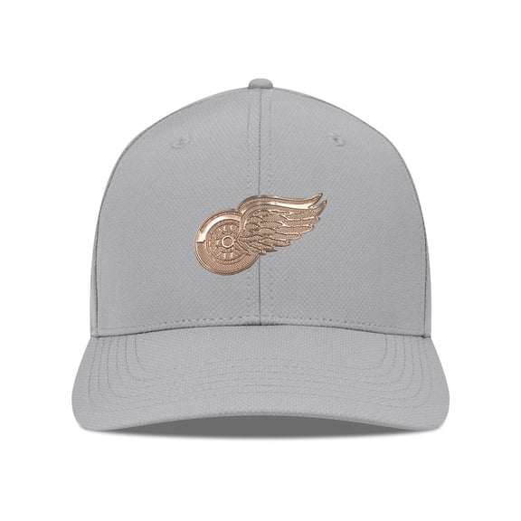 Men's Levelwear Gray Detroit Red Wings Rise Copper Insignia Flex Hat