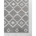 thumbnail image 5 of Unique Loom Mamounia Moroccan Trellis Rug Light Gray/Ivory 5' 3" x 8' Rectangle Geometric Tribal Perfect For Living Room Bed Room Dining Room Office, 5 of 10