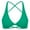 1-Green, variant on Womens Sport Bras with Chest Pad Spaghetti Straps Crisscross Back Camisole Solid Color Front Tie Sleeveless Athletic Vest for Yoga Gym Workout Running 1-Green M