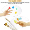 Andvari Painting Palette Transparent Nonstick Comfortable Grip Clear