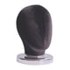 thumbnail image 5 of Cabeza de bloque de lienzo para exhibición de pelucas, cabeza de maniquí de estilo multiusos, cabeza de tela para Terciopelo negro, 5 of 9