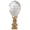 Pack of 1, variant on Royal Designs, Inc. Simple Balloon Design Lamp Finial, F-2025L-PB-1, Polished Brass, Single