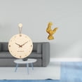 thumbnail image 2 of Reloj de pared,Reloj de pared decorativo para sala de estar,silencioso,Reloj de pared de madera con decoración moderna,Escultura de pollo,Escultura de pollo,decoración del hogar,figura de gallo, 2 of 8