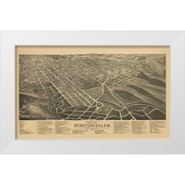 Ruger 18x12 White Modern Wood Framed Museum Art Print Titled - Winston Salem North Carolina - Ruger 1891