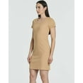 thumbnail image 5 of 3 Pack: Women's Mini Short Sleeve Ribbed Scoop Neck Casual T-Shirt Bodycon Dress, 5 of 6