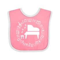 Inktastic Piano Student Music Teacher Gift Idea Boys or Girls Baby Bib