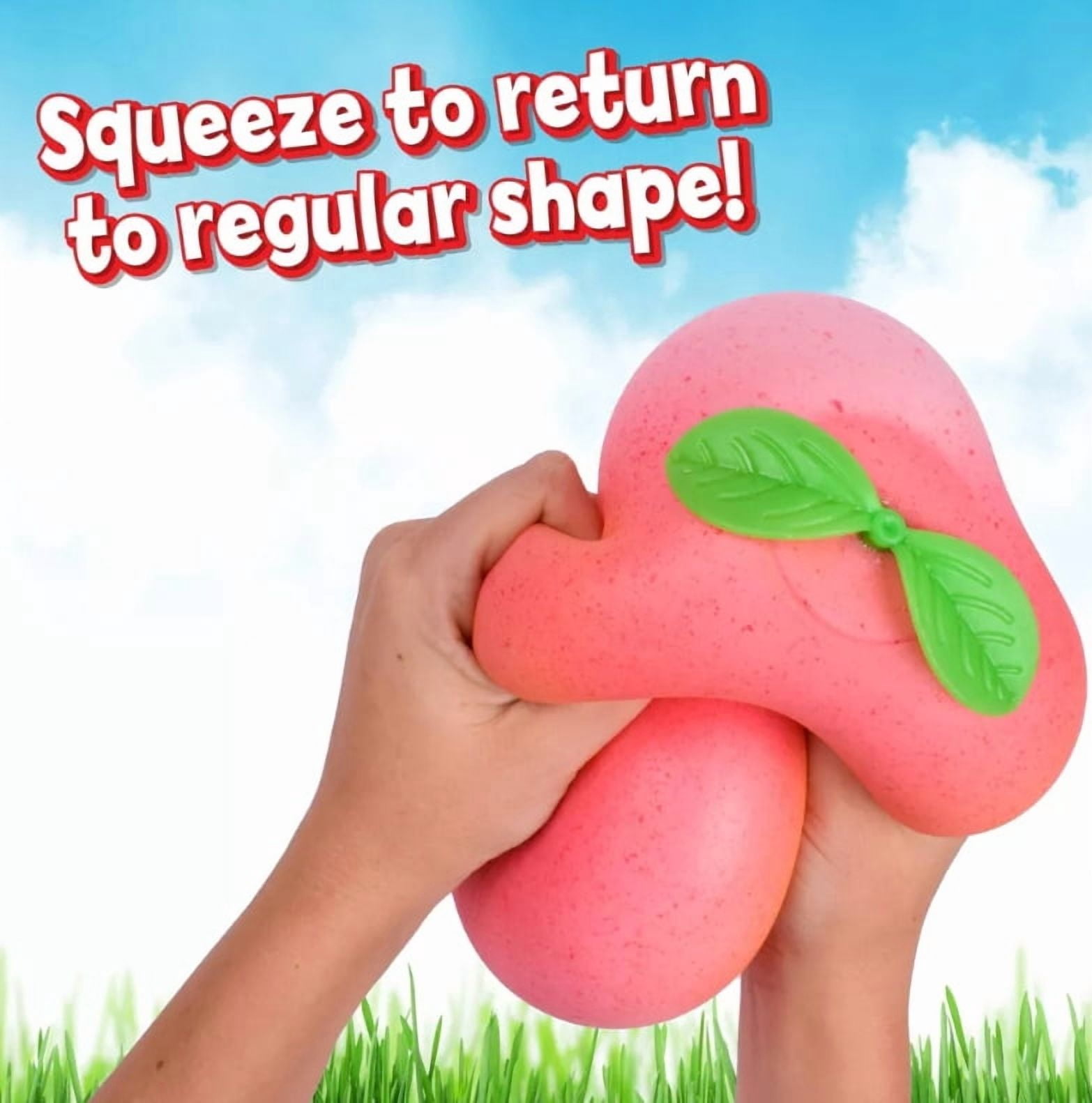 Peach Squeezy Stress Relief Squishy Ball - Sunny Days