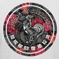 thumbnail image 2 of Teelocity Men's Sriracha Floral Print Hot Sauce Label White Relaxed Fit Short Sleeve Graphic T-Shirt, 2 of 3