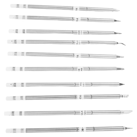 Uonlytech 10Pcs Soldering Iron Tips Set with Quick Heating Metal Tips for Home Appliance Repair