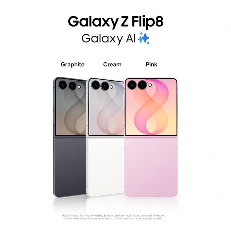 Samsung Galaxy Z Flip8 256GB Smartphone Unlocked, Cream - Walmart.com