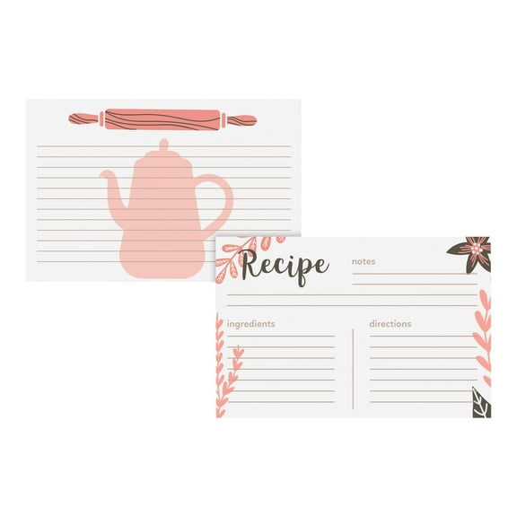 Better Office Products - Recipe card - 6 in x 4 in - 60 sheets - ruled (pack of 60)