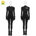 thumbnail image 2 of 2021 nuevo disfraz de Cosplay de viuda Yelena Belova, traje de batalla negro, mono de mujer para fiesta de carnaval de Halloween, hecho a medida gratis, 2 of 5