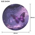 thumbnail image 2 of 60 Inch Round Lace Tablecloth Water Resistant Washable, Monarch Butterfly Aesthetic, 2 of 5