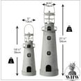thumbnail image 3 of Rustic Americana Lighthouse Tea Light Candle Holders, Set of 2, 3 of 6