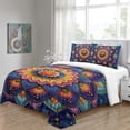 thumbnail image 3 of YJHDM Colorful Bohemian Bedding Set 3D Luxury Down Duvet Cover Pillowcase 2/3pcs for King Queen Bed, 3 of 5