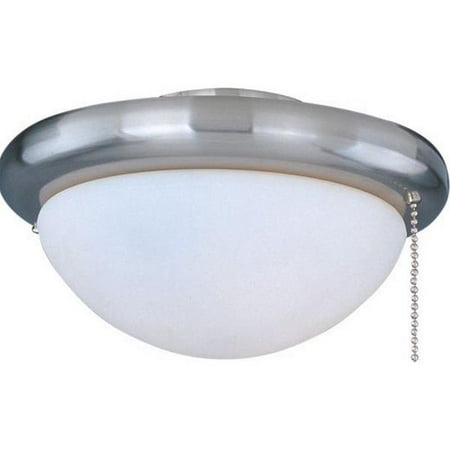 Maxim Lighting Basic Max One Light Ceiling Fan Light Kit With Wattage Limiter Satin Nickel Finish