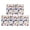 Baseball Characters White Pattern, variant on Baseballs and Mom Letters White Anti Fatigue Kitchen Rugs Set Of 2, Non Slip Washable Decorative Floor Mats for Kitchen Sink Laundry, 17"x30" and 17"x47"